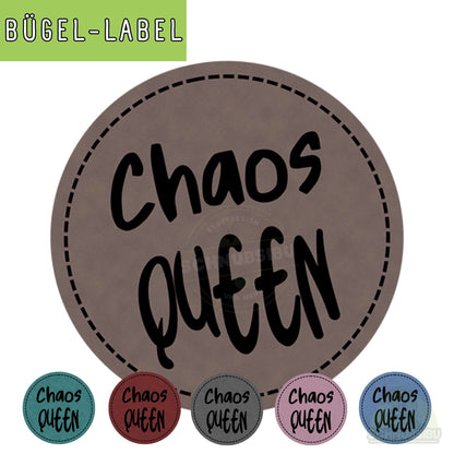 Bügel-Label "Chaos Queen" – schnelle Akzente für Kleidung & Accessoires | Schnubsibu