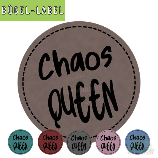 Bügel-Label "Chaos Queen" – schnelle Akzente für Kleidung & Accessoires | Schnubsibu