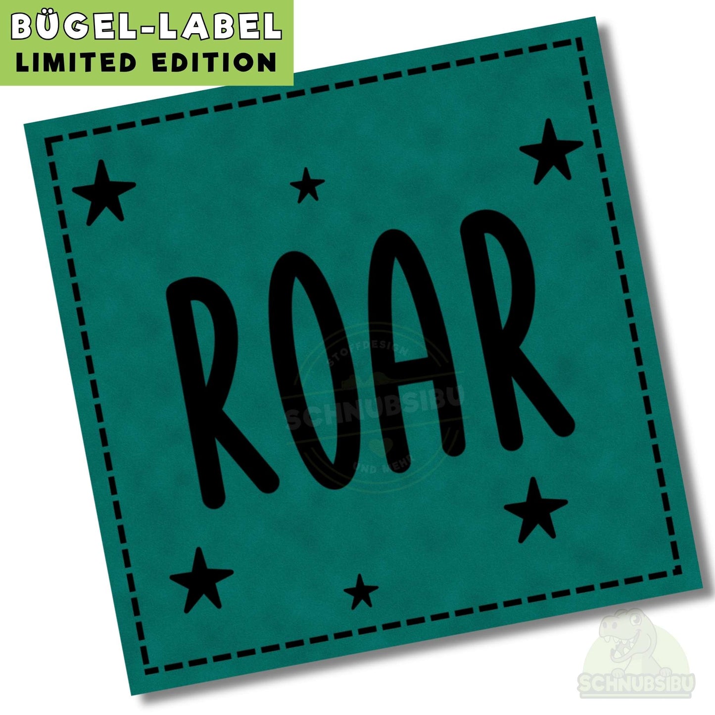 Bügel-Label "ROAR" – schnelle Akzente für Kleidung & Accessoires | Schnubsibu