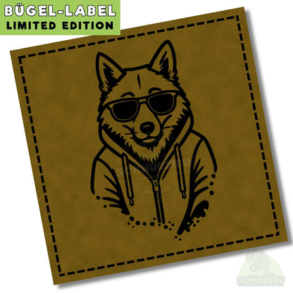 Bügel-Label "Graffiti Fuchs gelb" – schnelle Akzente für Kleidung & Accessoires | Schnubsibu