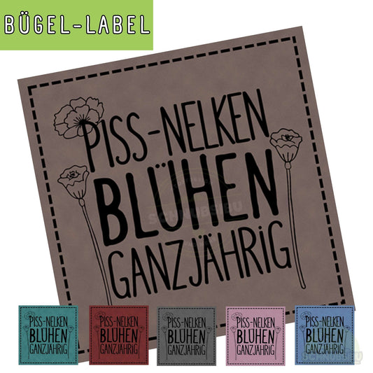 Bügel-Label "Piss-Nelken" – schnelle Akzente für Kleidung & Accessoires | Schnubsibu