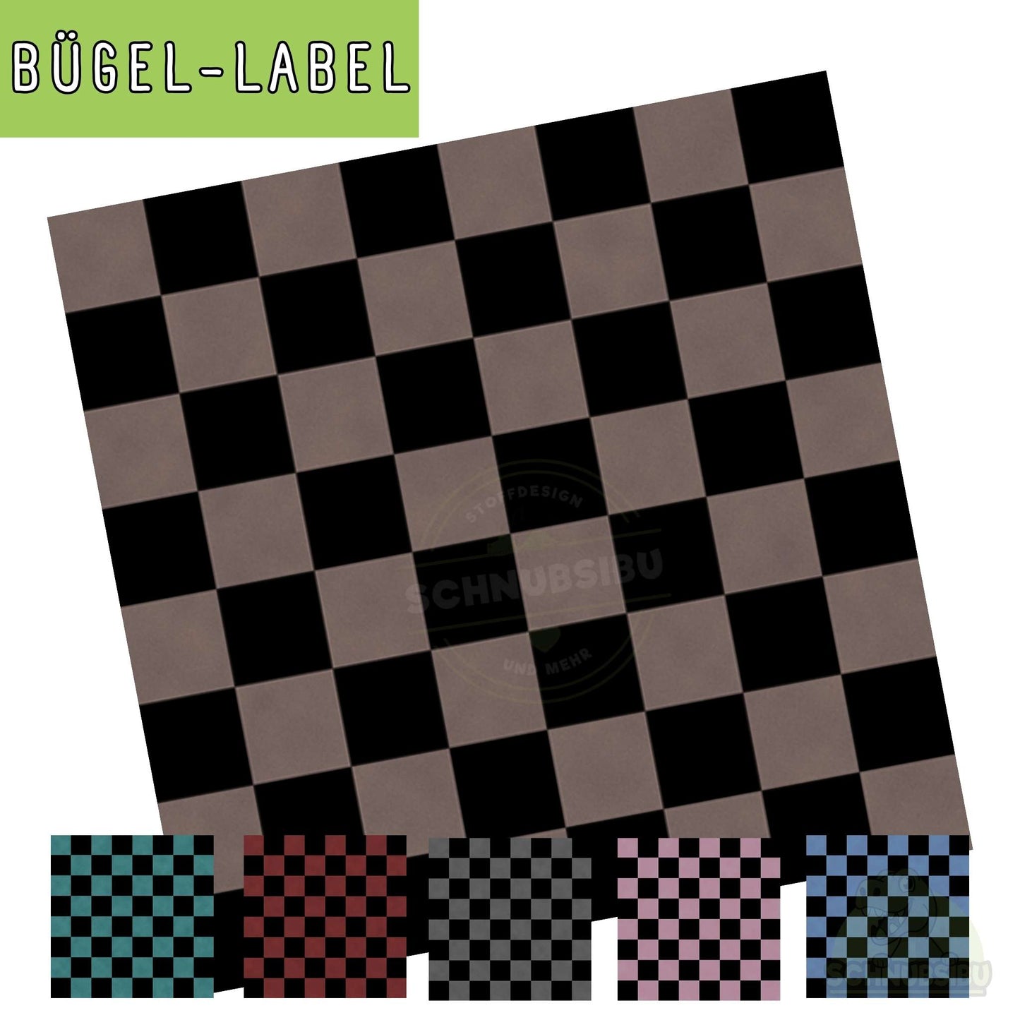 Bügel-Label "Kacheln" – schnelle Akzente für Kleidung & Accessoires | Schnubsibu
