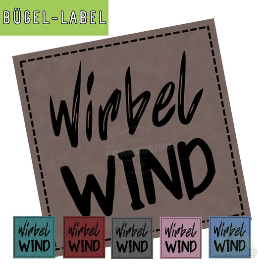Bügel-Label "Wirbelwind" – schnelle Akzente für Kleidung & Accessoires | Schnubsibu