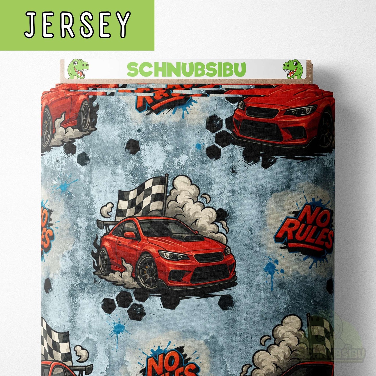 Vorbestellung Jersey Stoff „No Rules“ - wild, cool & absolut kindgerecht | Schnubsibu OEKO-TEX® Standard 100