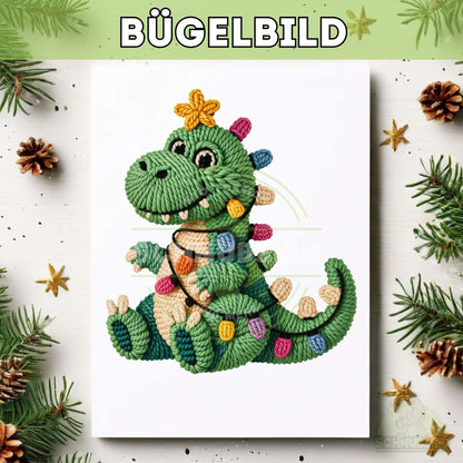schnubsibu- titelbild-buegelbildw-gestrickt-weihnachttrex -