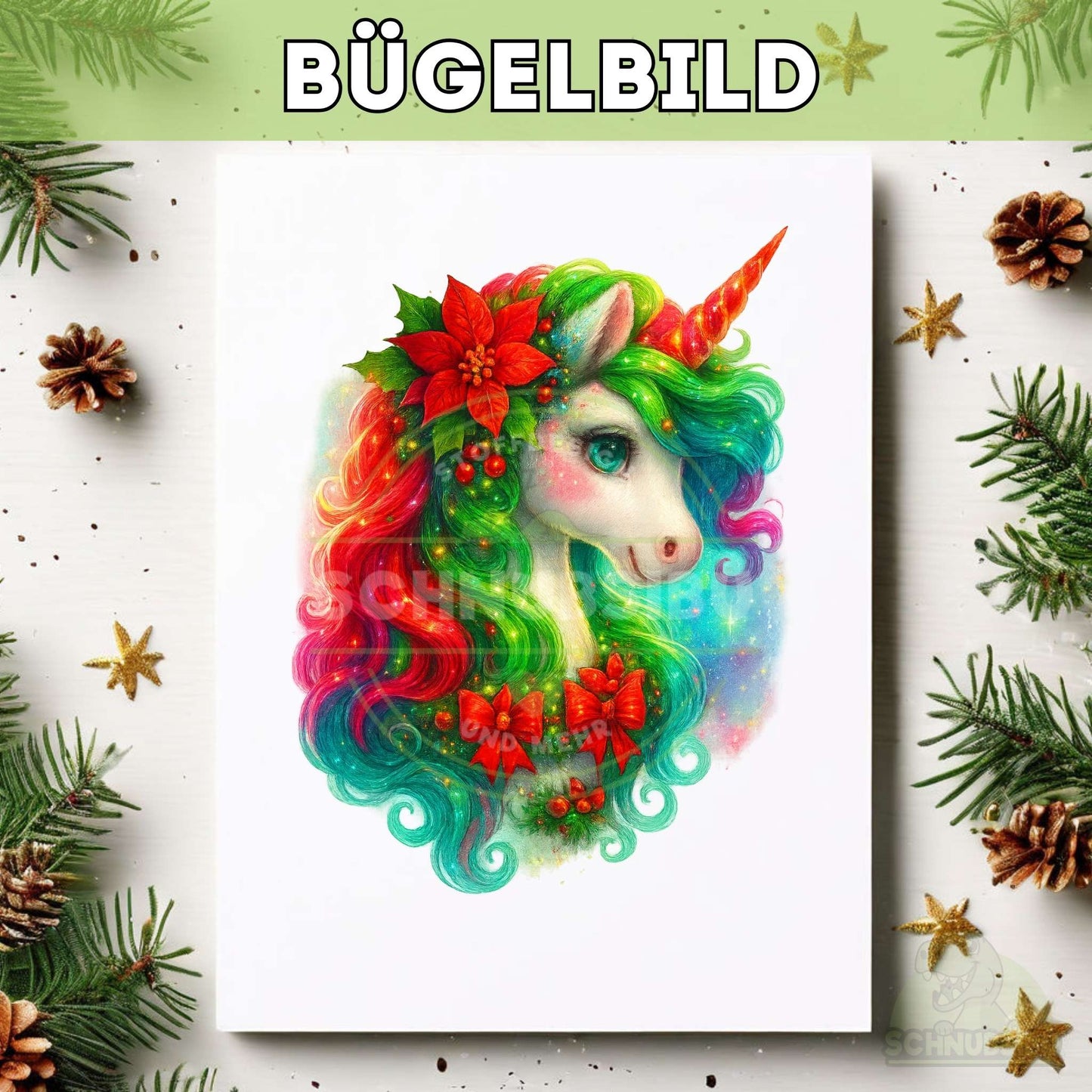 schnubsibu- titelbild-buegelbildw-weihnachten-einhorn2 -