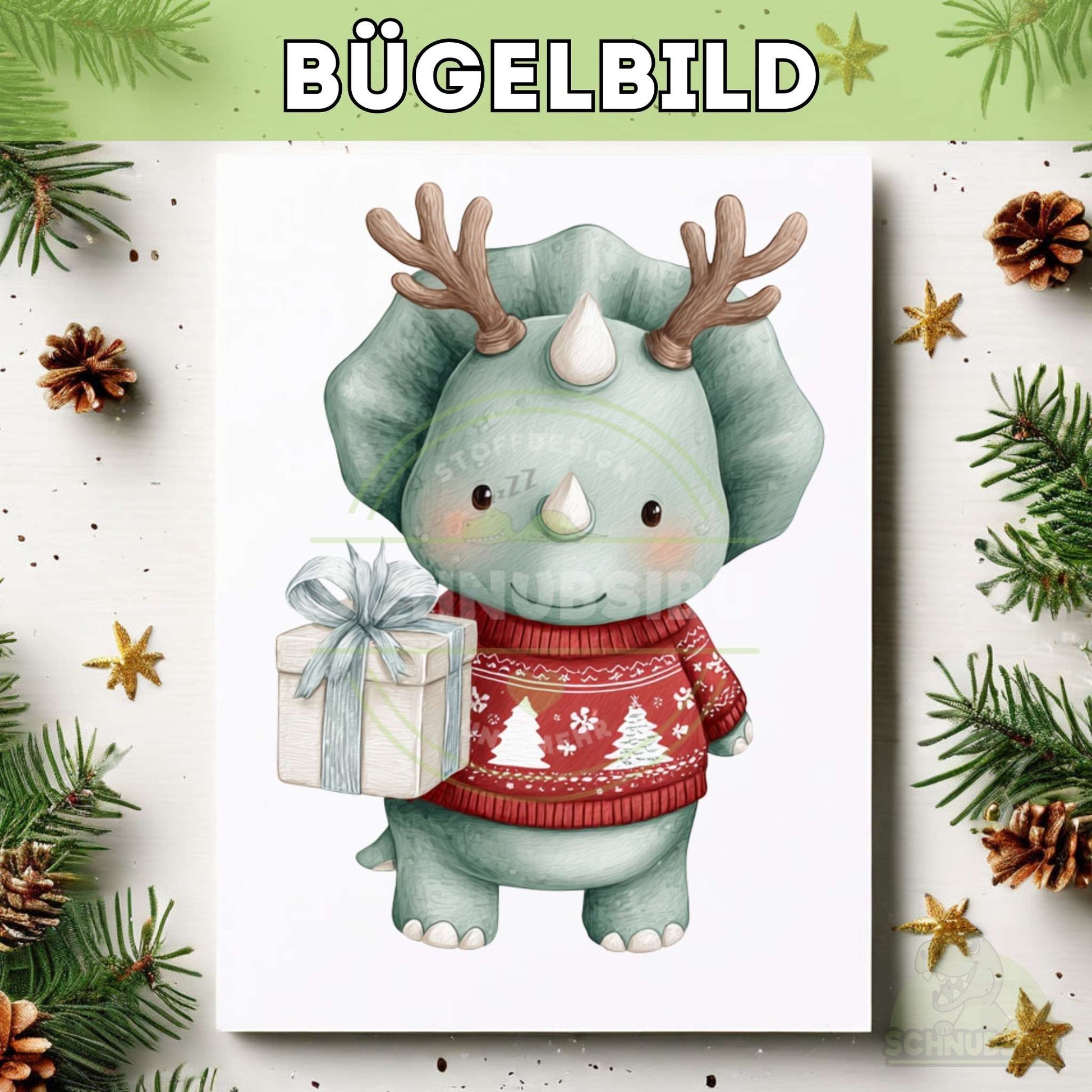 schnubsibu- titelbild-buegelbildw-weihnachtstiere-dino -