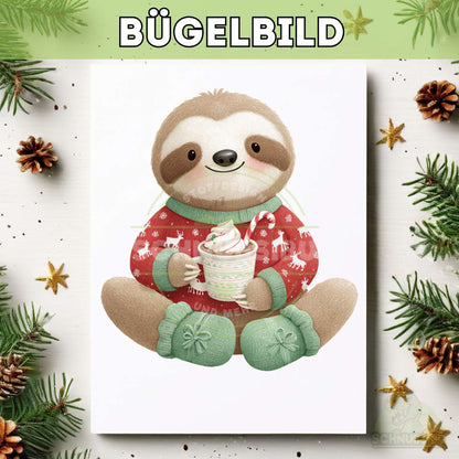 schnubsibu- titelbild-buegelbildw-weihnachtstiere-faultier -