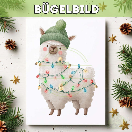 schnubsibu- titelbild-buegelbildw-weihnachtstiere-lama -